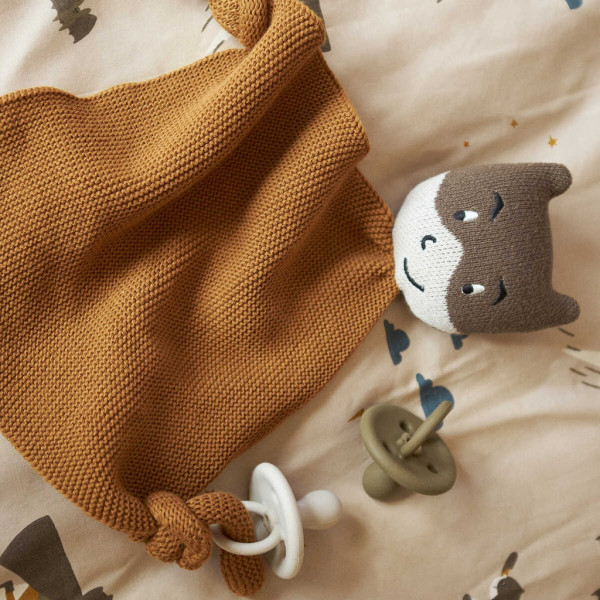 Плюшевый платок Liewood Alfie Cuddle Cloth Superhero Golden Caramel